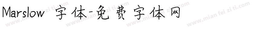Marslow 字体字体转换